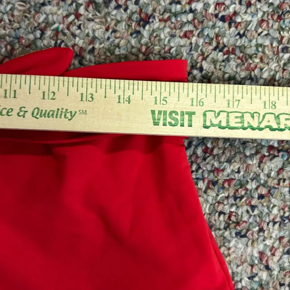 Mara Hoffman Women's NWOT Jay Red High Waist Tie-Front Swim Bottoms Size 2X